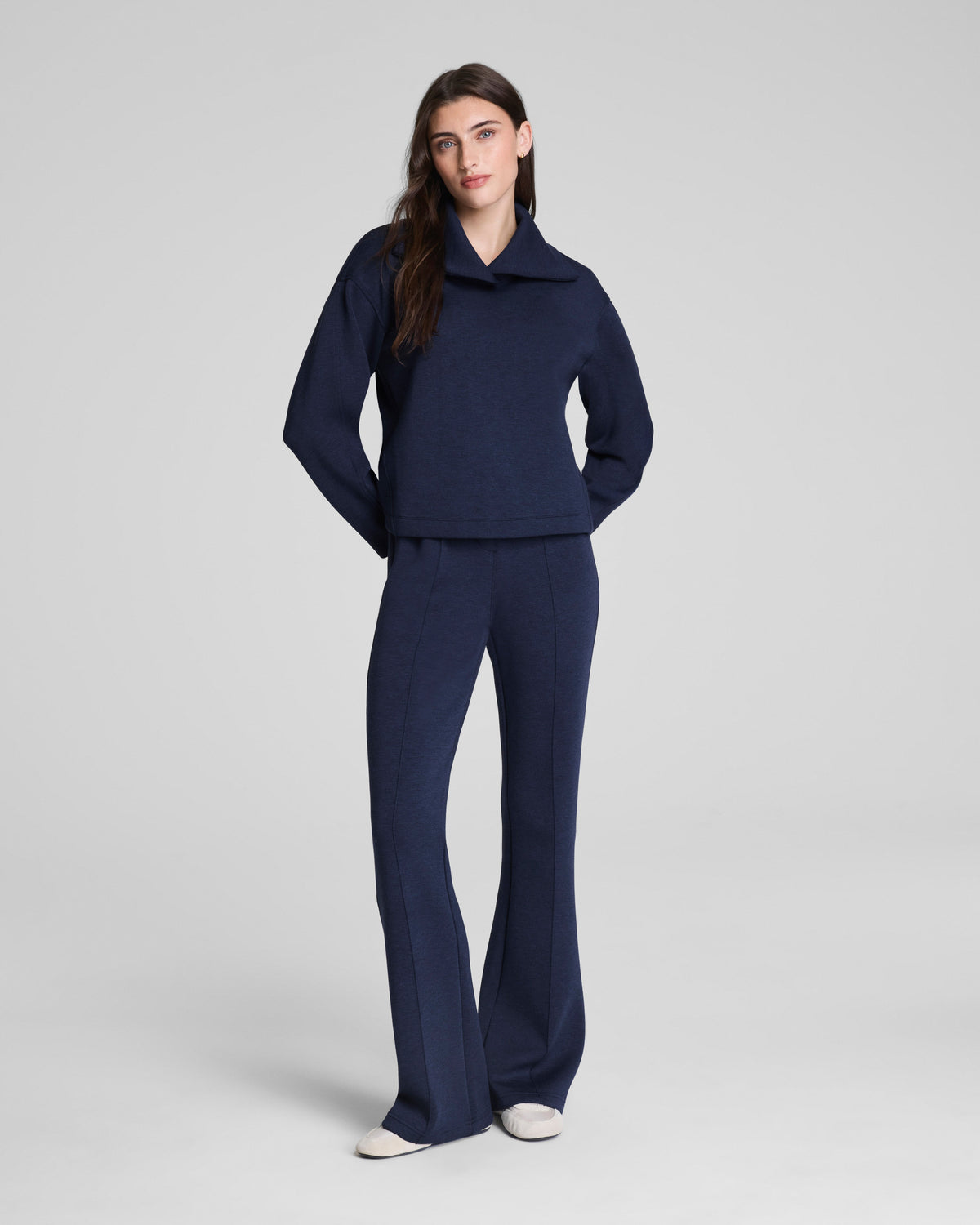 SPANX AirEssentials® Brushed Flare Pant  Timeless Navy Heather