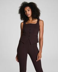 SPANX® Ponte Tailored Vest  Truffle Brown