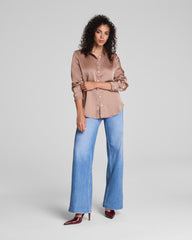SPANX® Silky Smooth Button Down  Cafe Au Lait