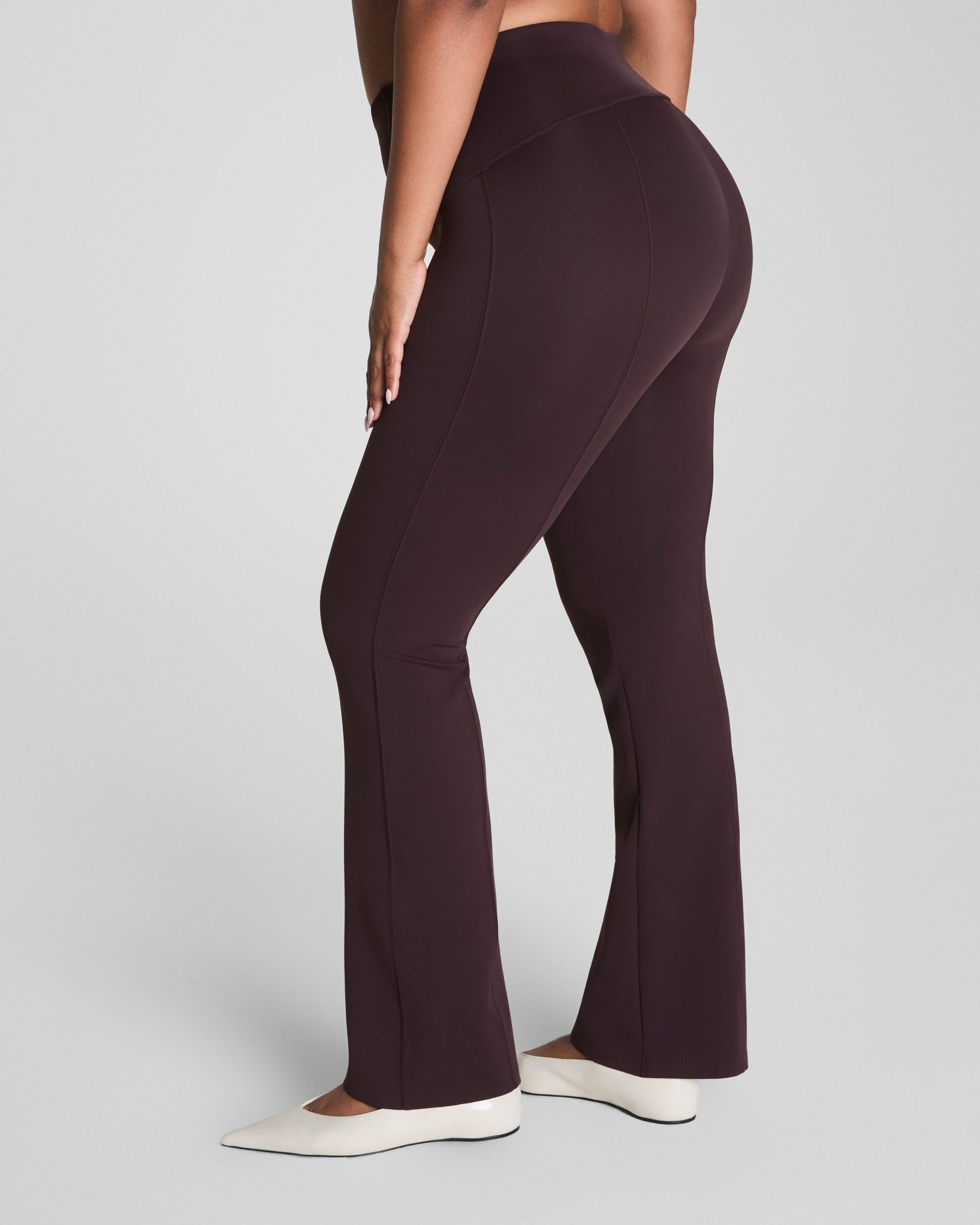 SPANXshape™ Scuba Micro Flare Legging  Truffle Brown