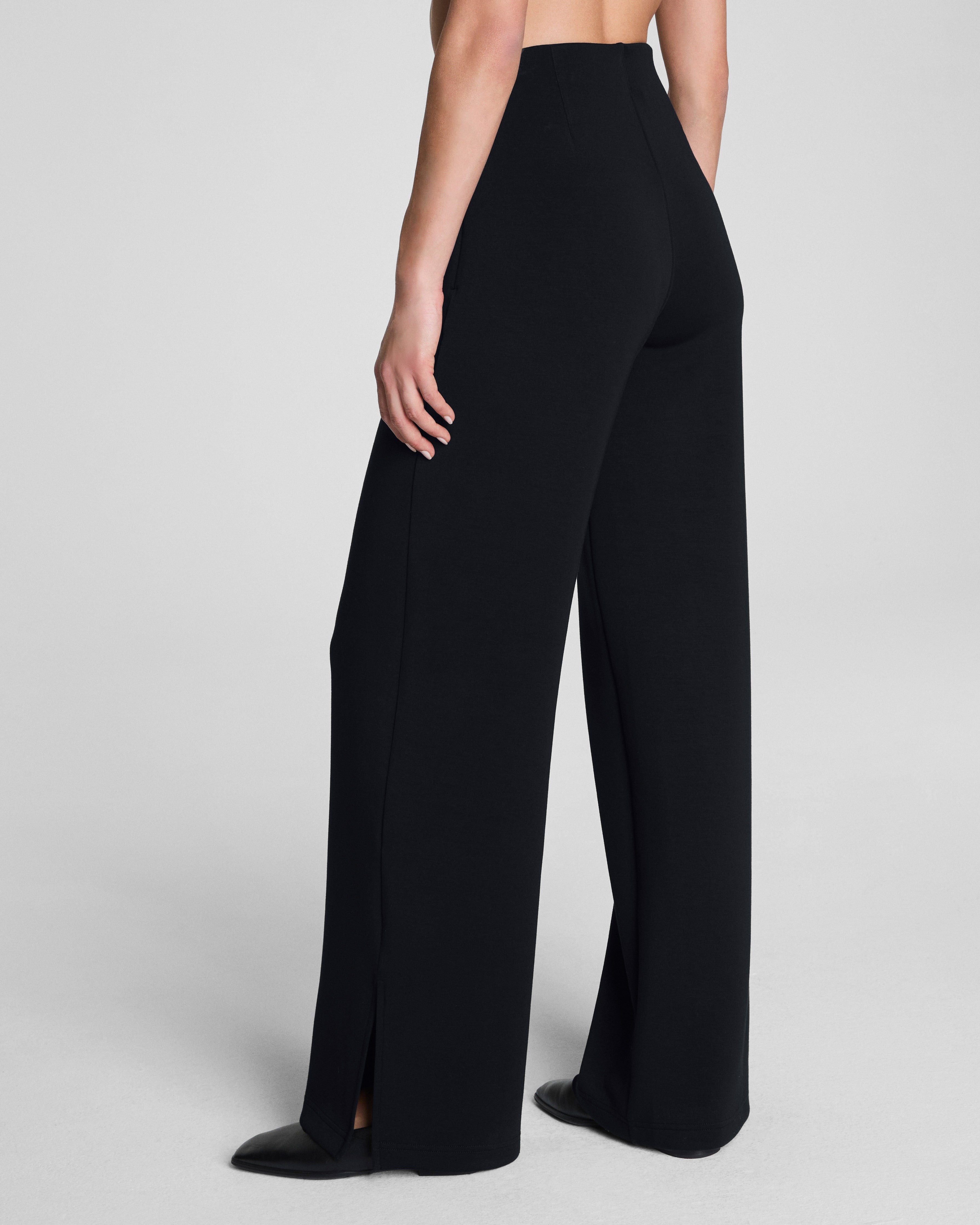 SPANX AirEssentials® Zero Waistband Wide Leg Pant | Very Black