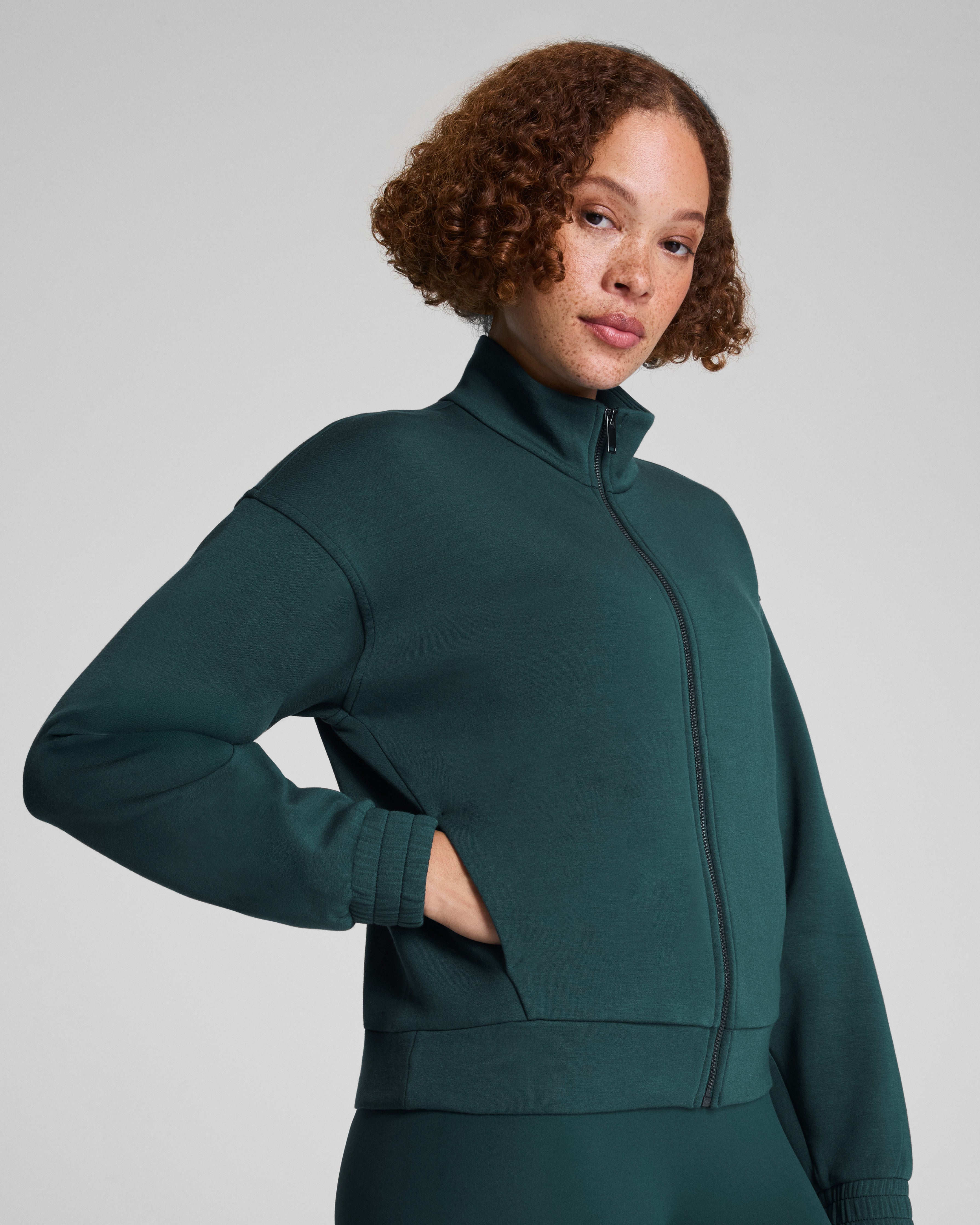 SPANX AirEssentials® Brushed Full Zip Jacket  Meridian
