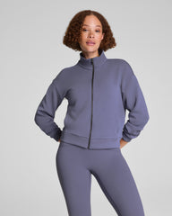 SPANX AirEssentials® Brushed Full Zip Jacket  Pewter