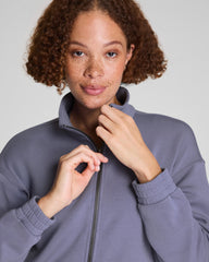 SPANX AirEssentials® Brushed Full Zip Jacket  Pewter