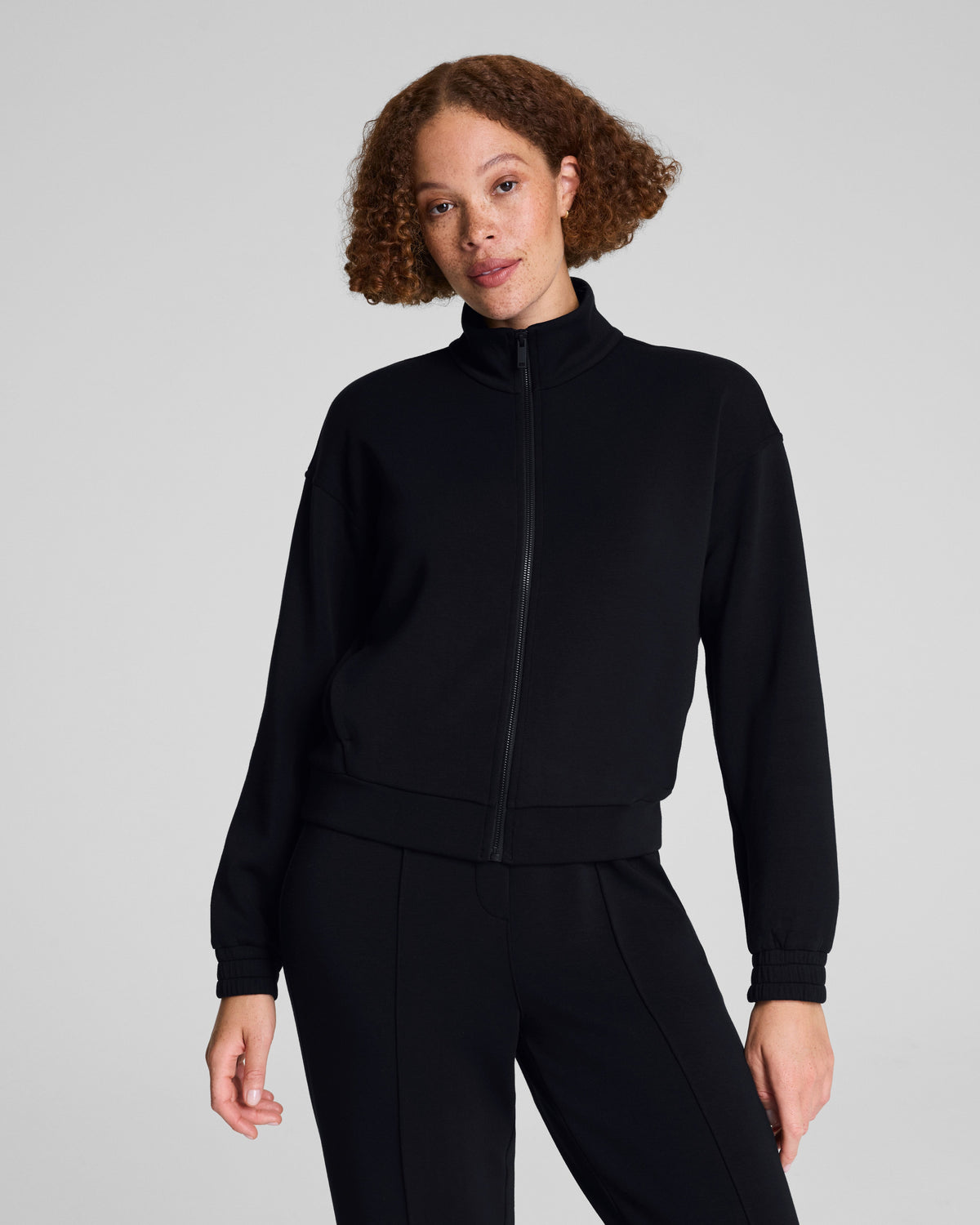 SPANX AirEssentials® Brushed Full Zip Jacket  Very Black