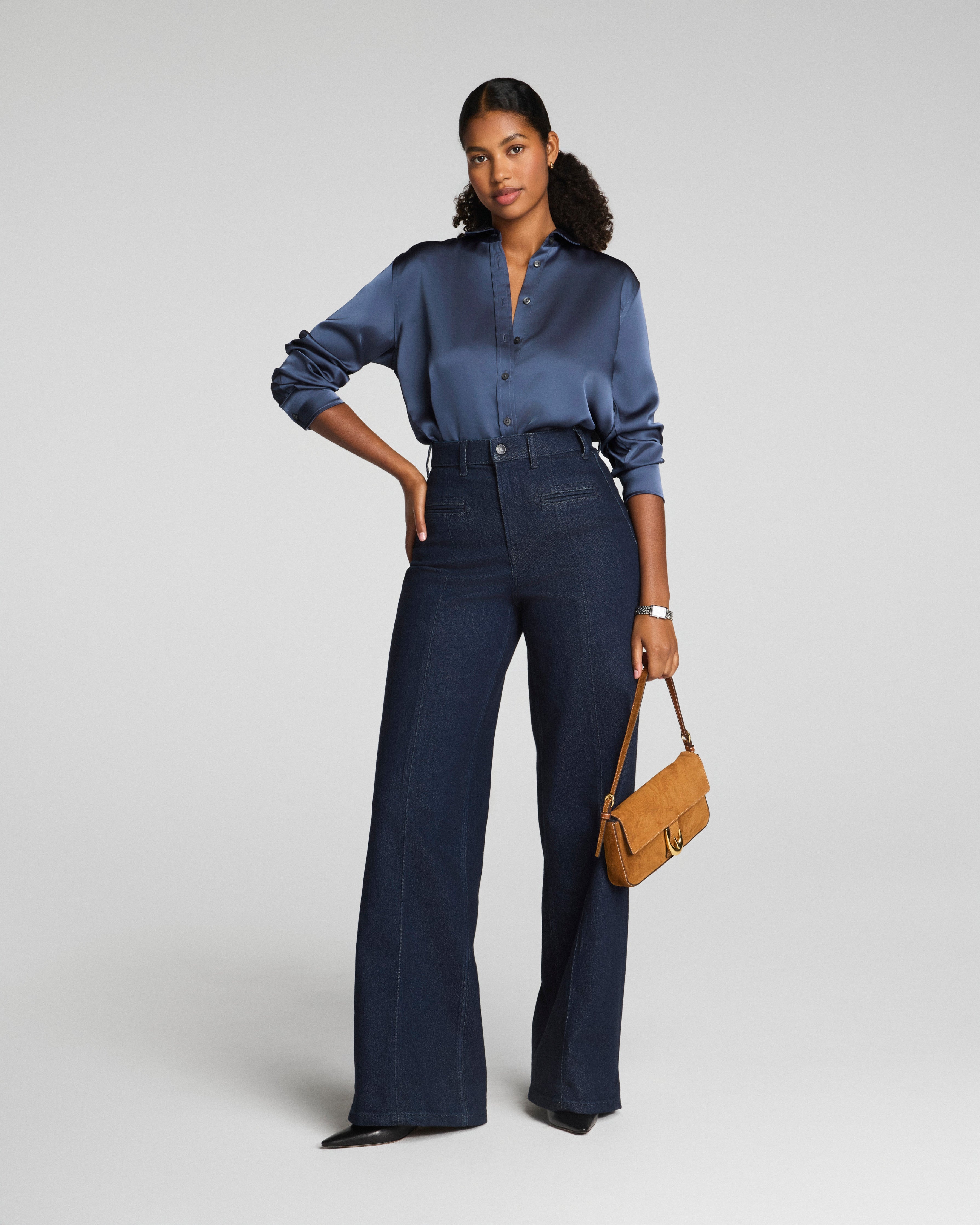 SPANXshape™ Authentic 360 Wide Leg Trouser Jeans  Marina