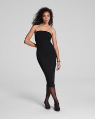 SPANXshape™ Ponte Strapless Midi Dress  Classic Black