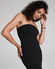 SPANXshape™ Ponte Strapless Midi Dress  Classic Black
