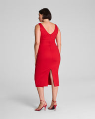 SPANXshape™ Ponte V-Neck Midi Dress  SPANX® Red