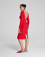 SPANXshape™ Ponte Low-Back Midi Dress  SPANX® Red