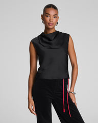 SPANX® Silky Smooth Cowl Neck Sleeveless Top  Classic Black