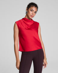 SPANX® Silky Smooth Cowl Neck Sleeveless Top  SPANX® Red