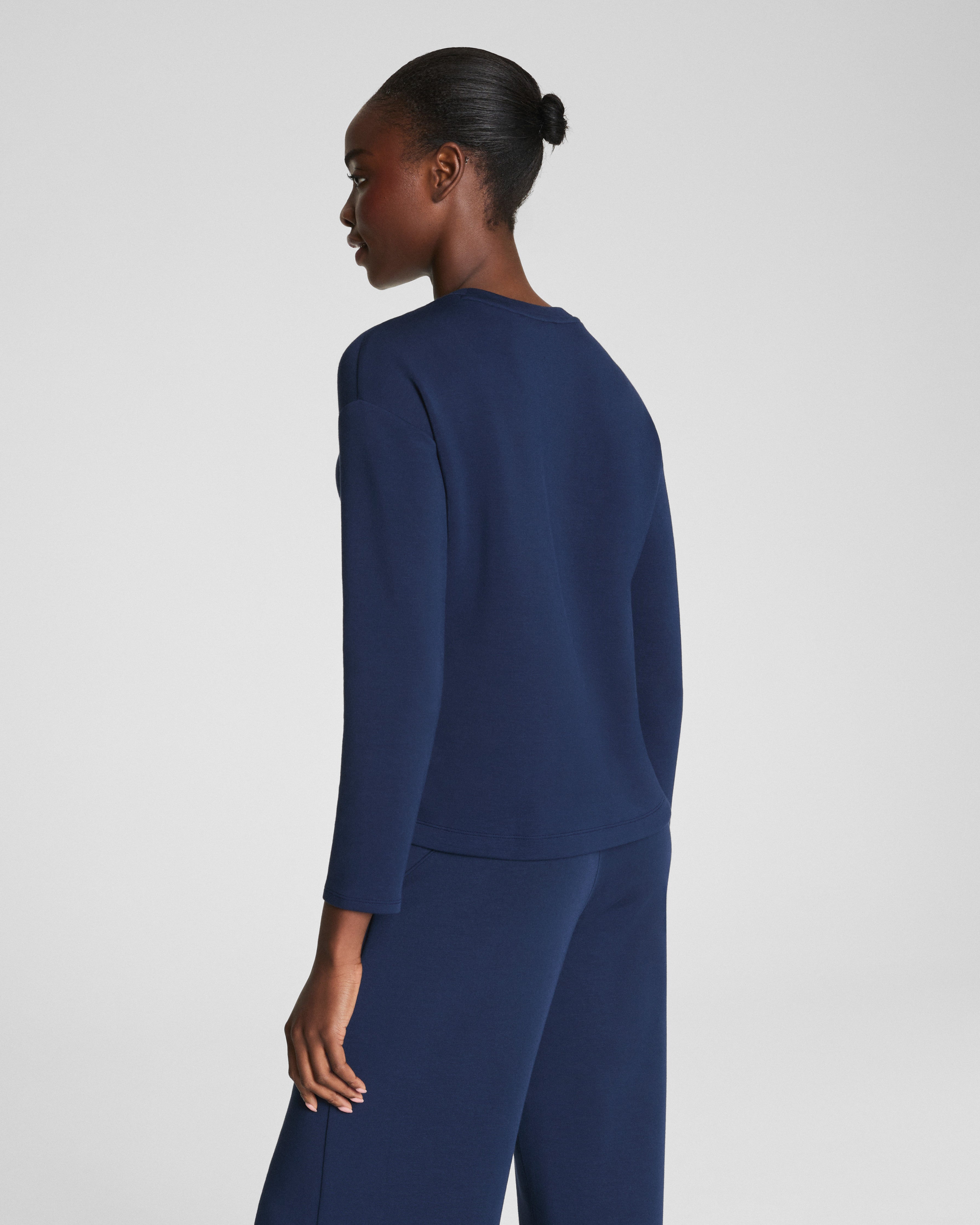 SPANX AirEssentials® Relaxed Long Sleeve Top | Timeless Navy