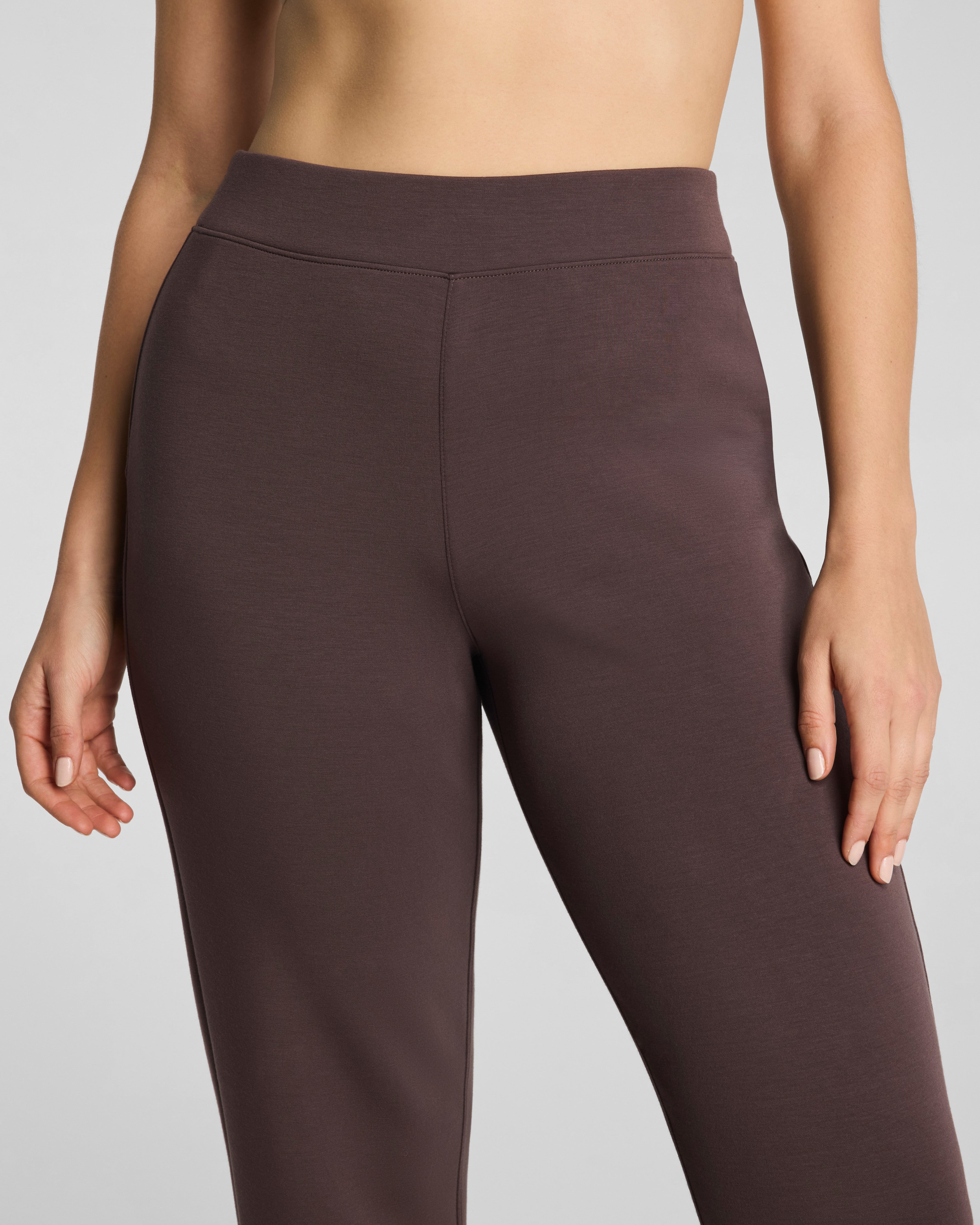 SPANX AirEssentials® Slim Straight Pant | Dark Cacao
