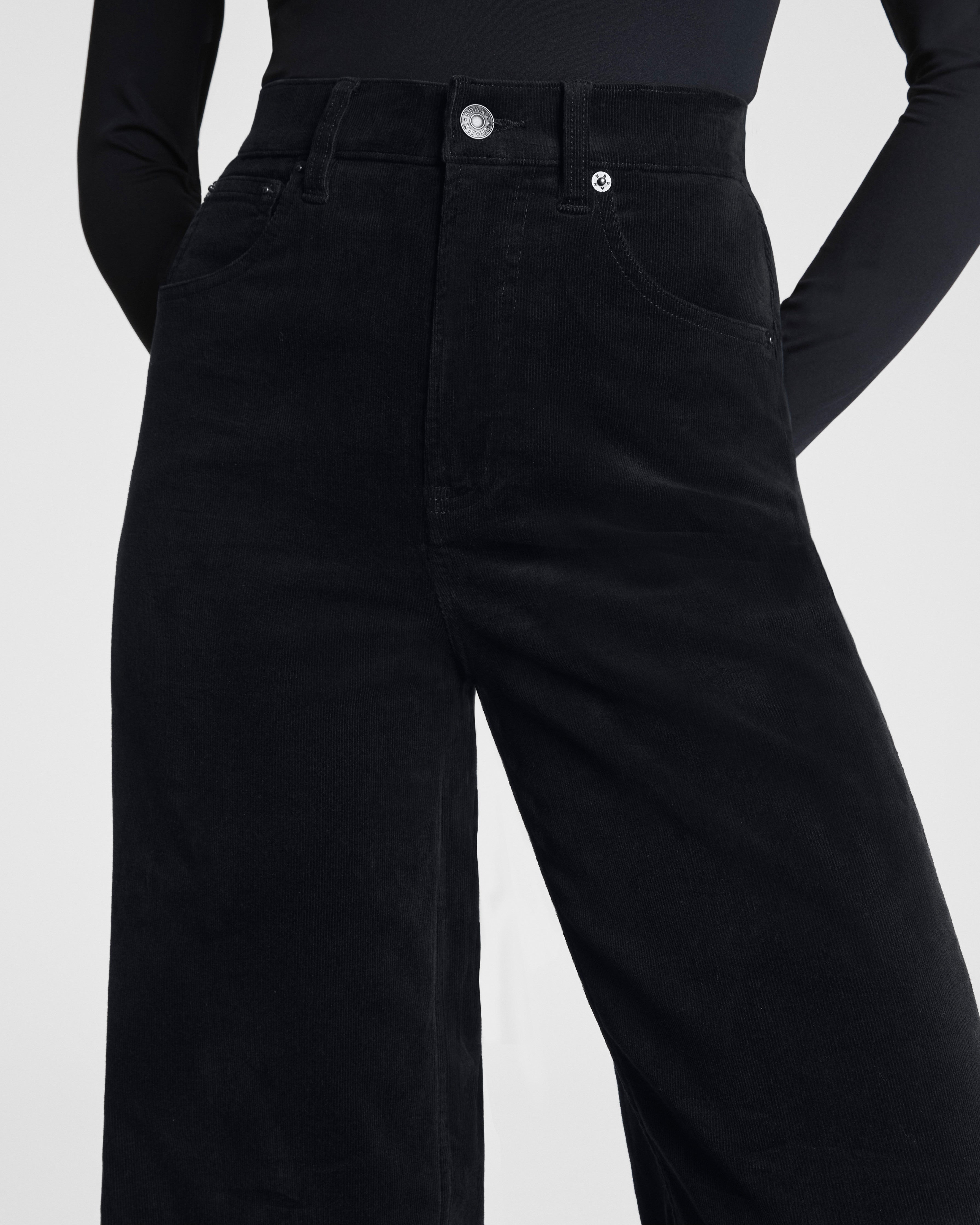 SPANXshape™ Authentic 360 Corduroy Wide Leg | Classic Black