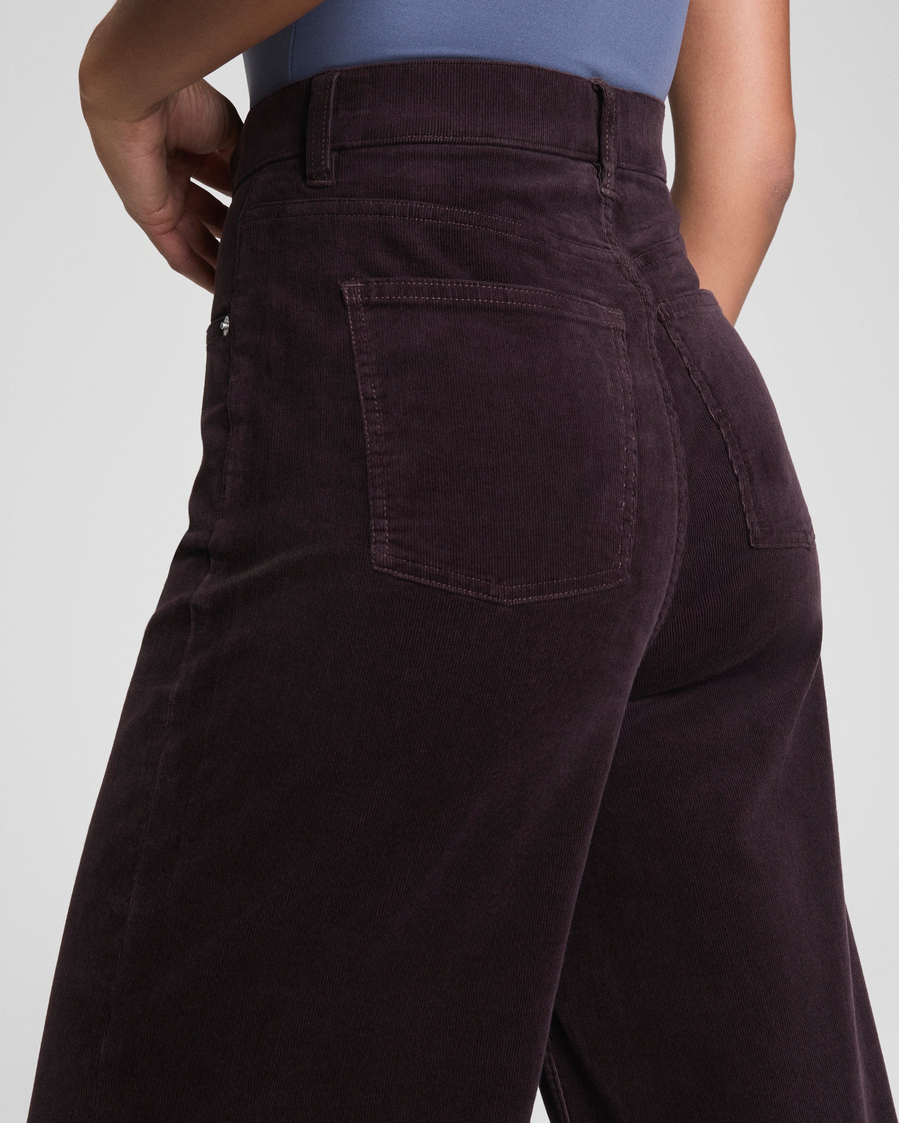 SPANXshape™ Authentic 360 Corduroy Wide Leg | Truffle Brown