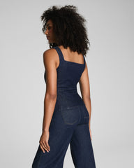 SPANX® Denim Tailored Vest  Raw Indigo