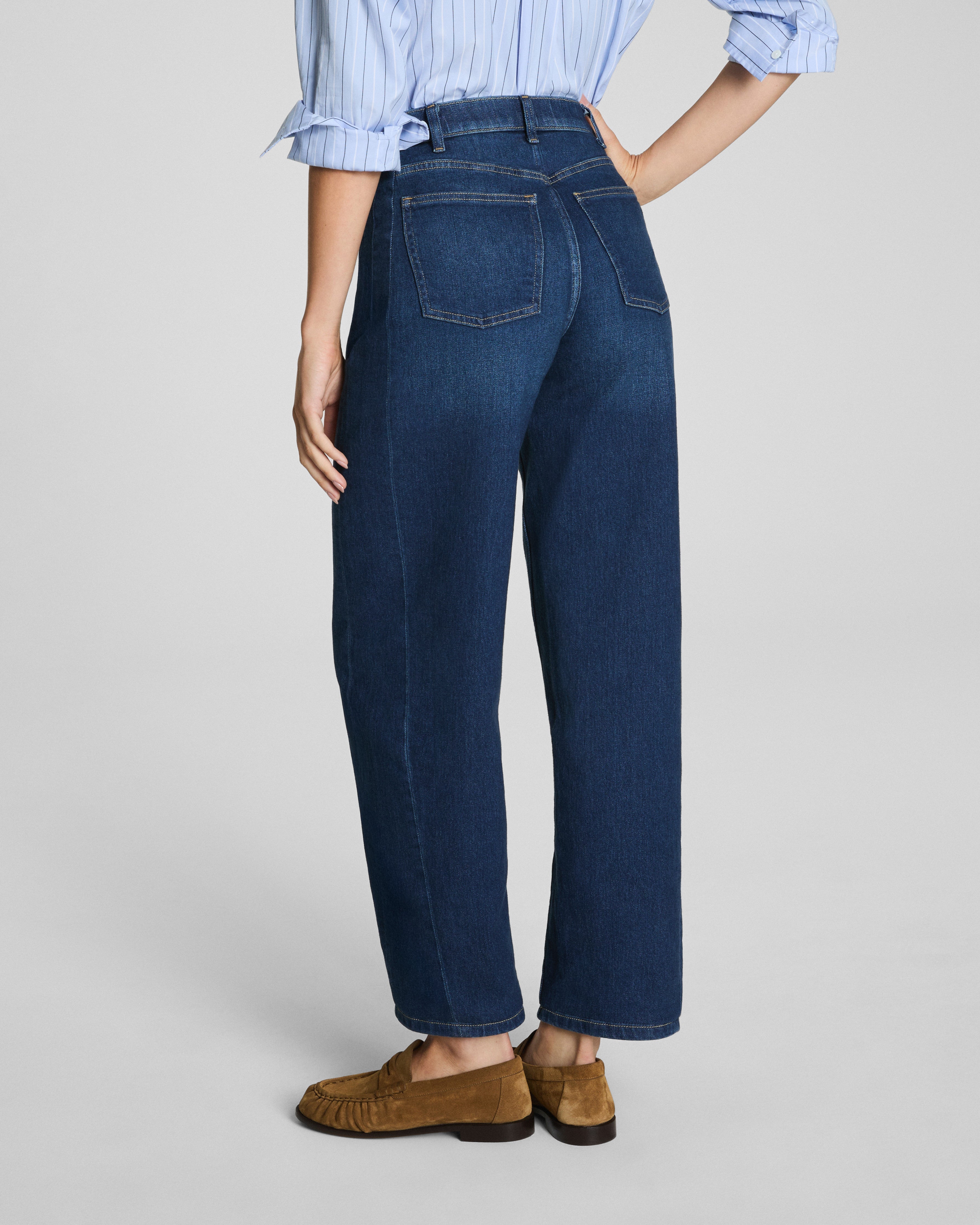 SPANXshape™ Authentic 360 Barrel Leg Jeans | Adriatic Blue