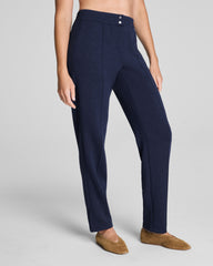 SPANX AirEssentials® Brushed Slim Straight Pant  Timeless Navy Heather