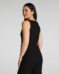SPANX® WellSuited Tailored Button-Down Vest | Classic Black