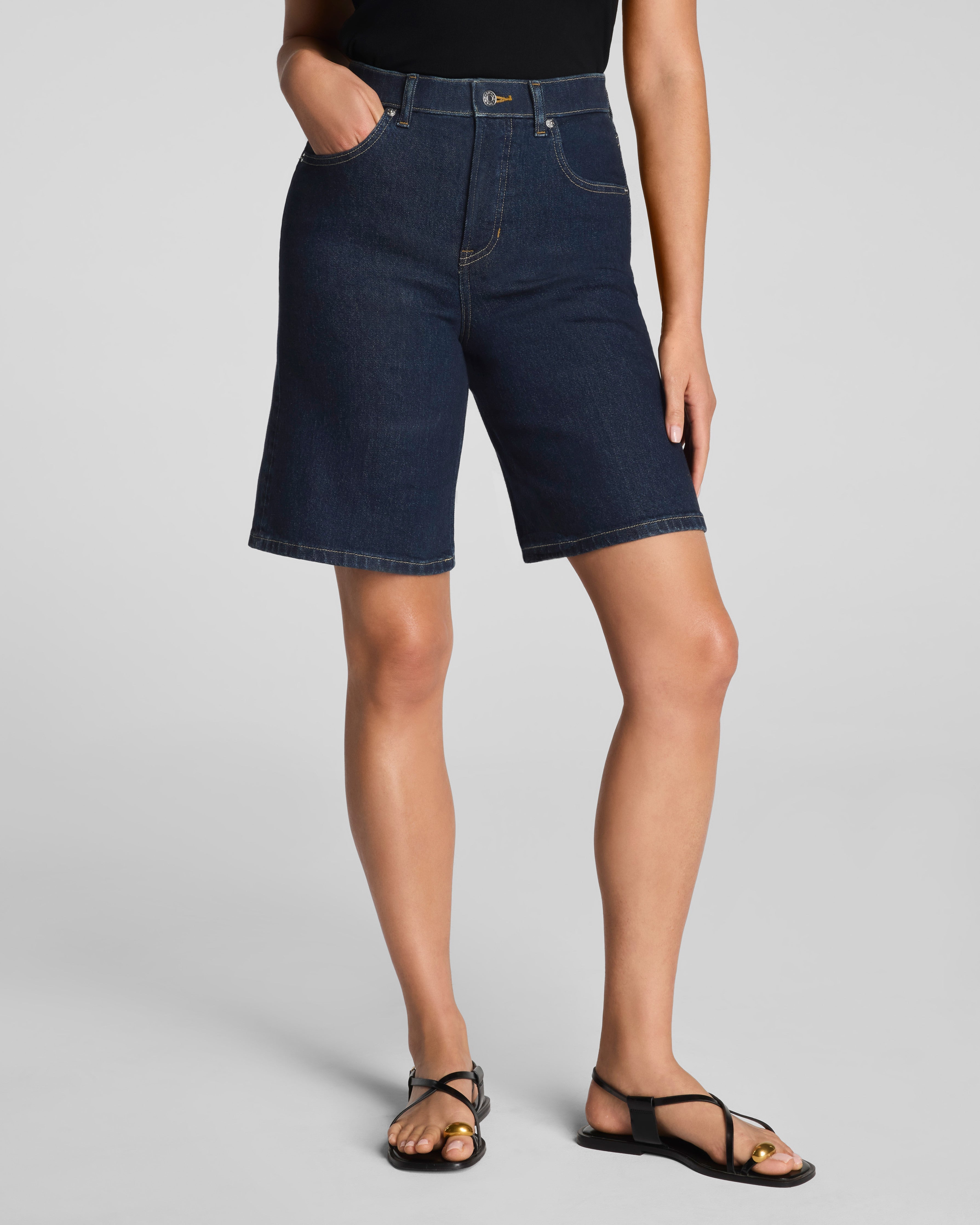 SPANXshape™ Authentic 360 Jean Short, 10" | Marina