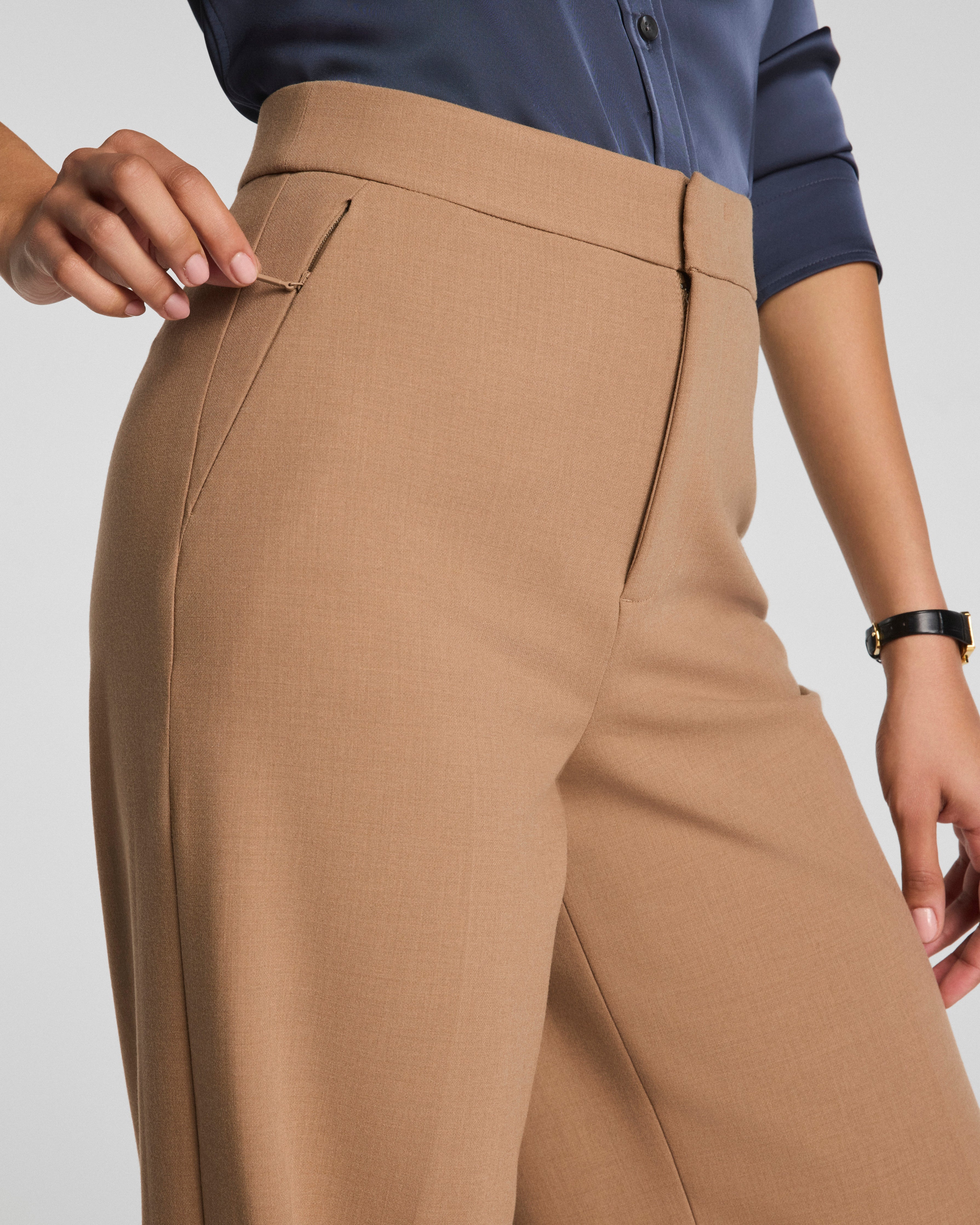 SPANXsupersmooth™ WellSuited 360 Wide Leg Pant | Camel Heather