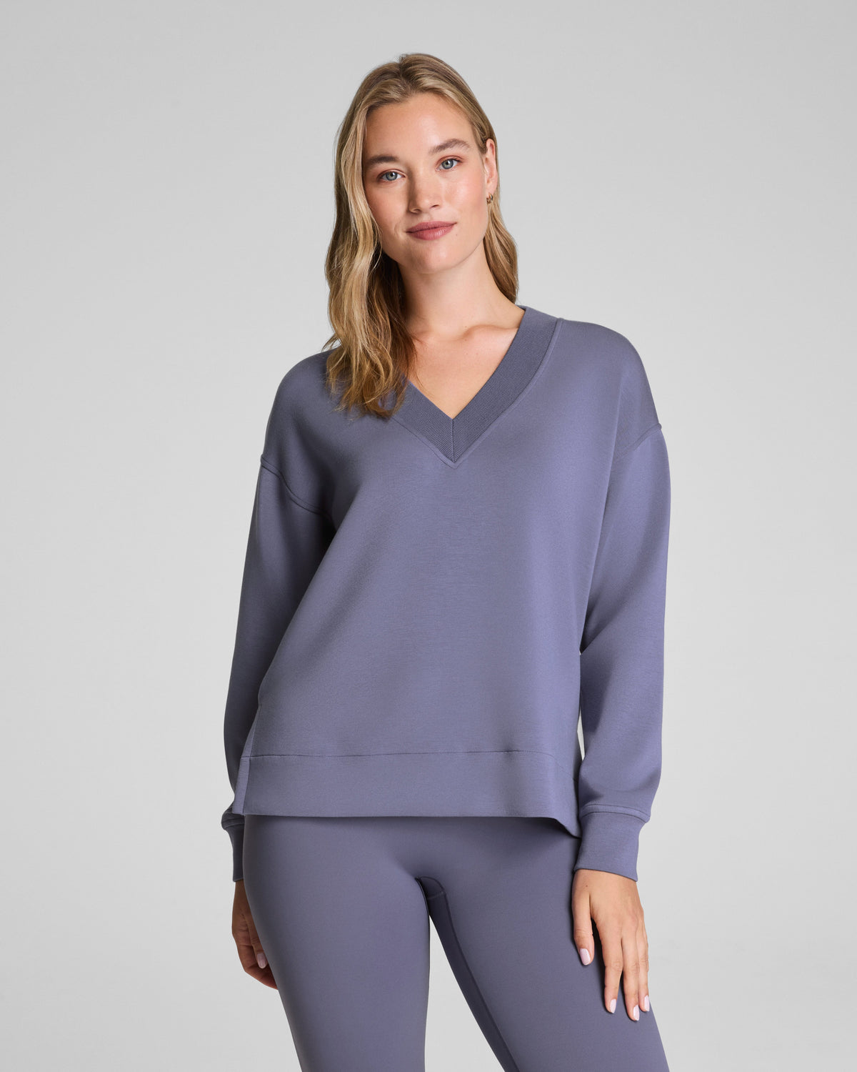 SPANX AirEssentials® Brushed V-Neck Tunic  Pewter
