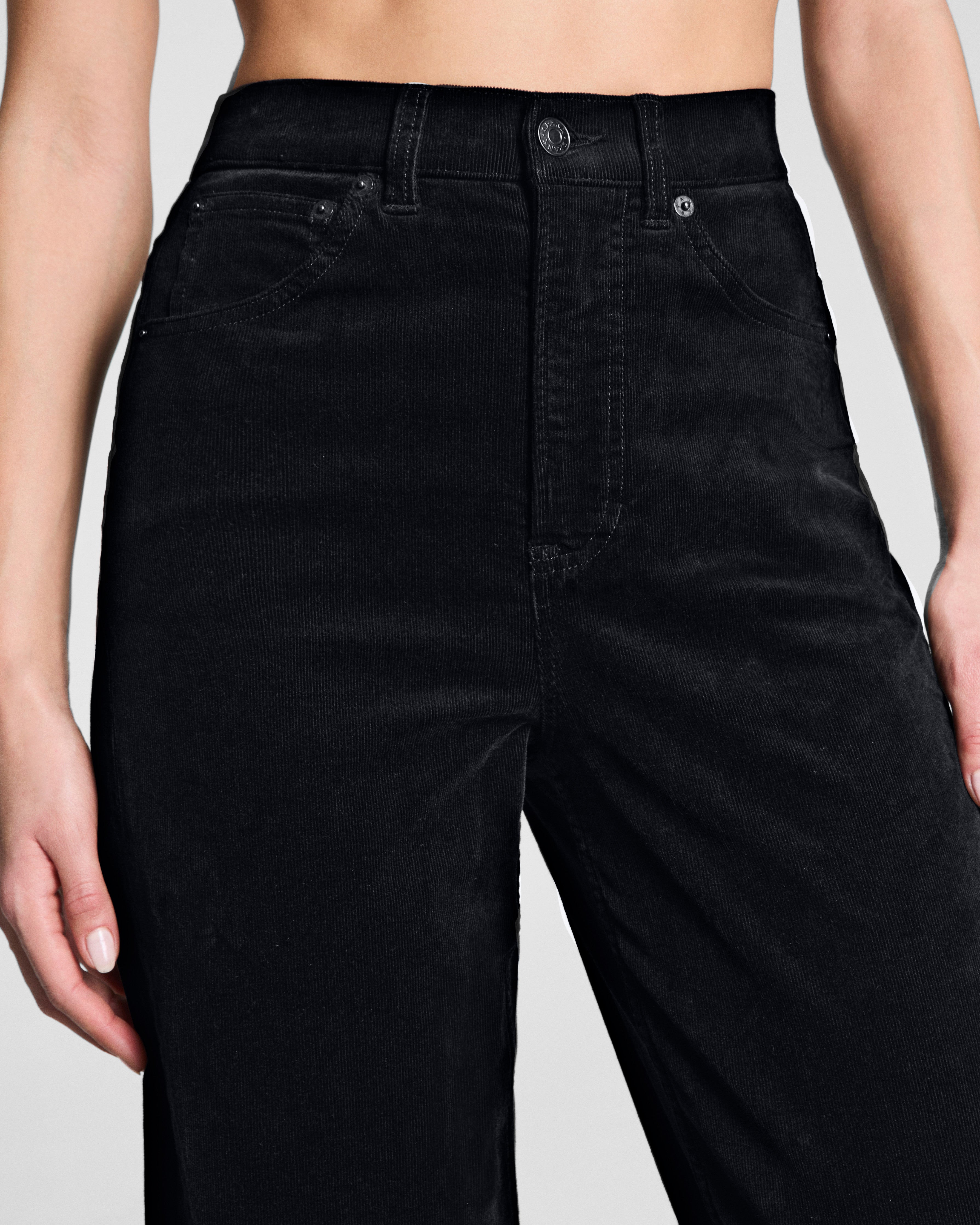 SPANXshape™ Authentic 360 Corduroy Barrel Leg  Classic Black