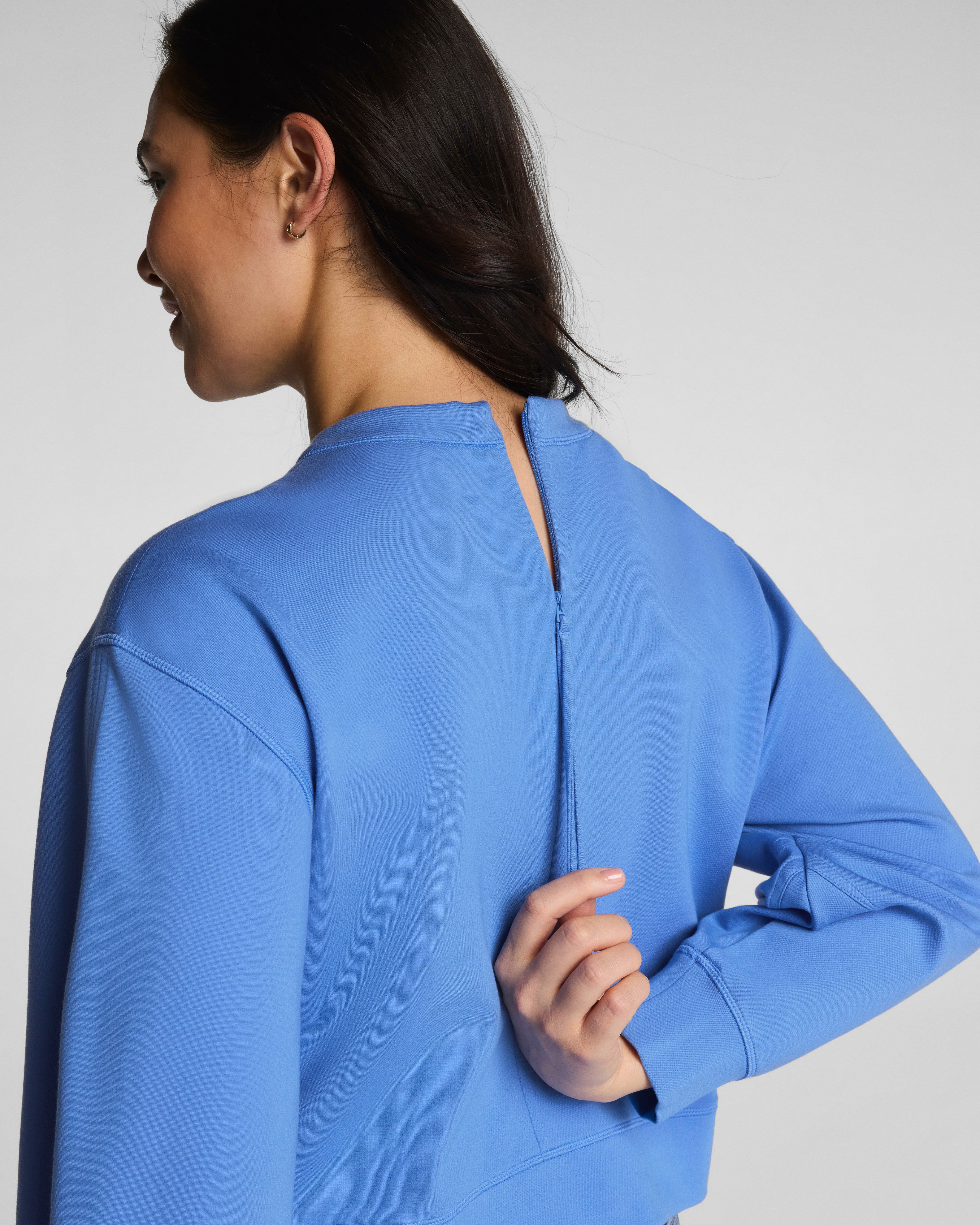 SPANX® Ponte Crewneck Long Sleeve Top | Aster