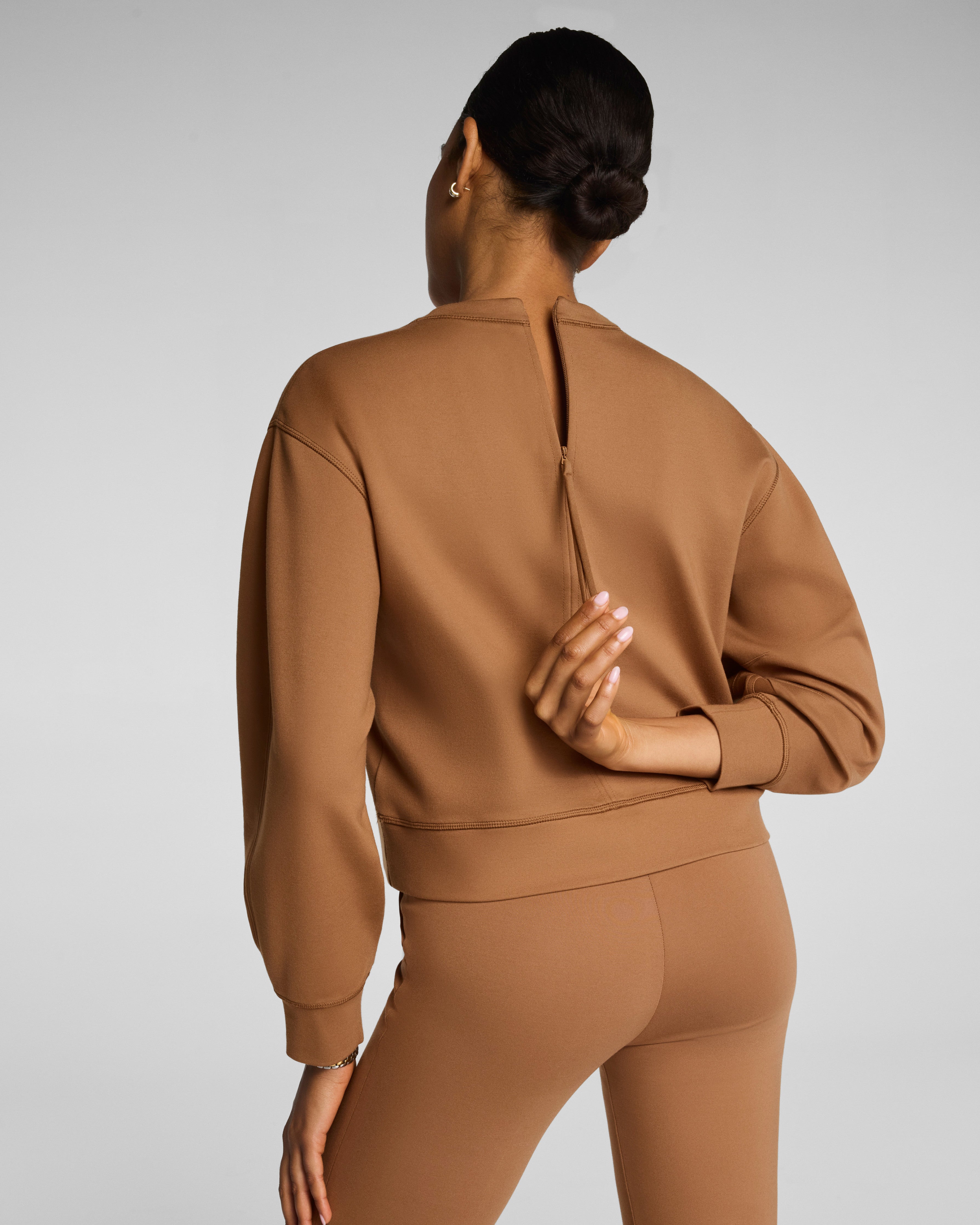 SPANX® Ponte Crewneck Long Sleeve Top | Maplewood