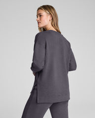 SPANX AirEssentials® Brushed V-Neck Tunic  Heather Storm
