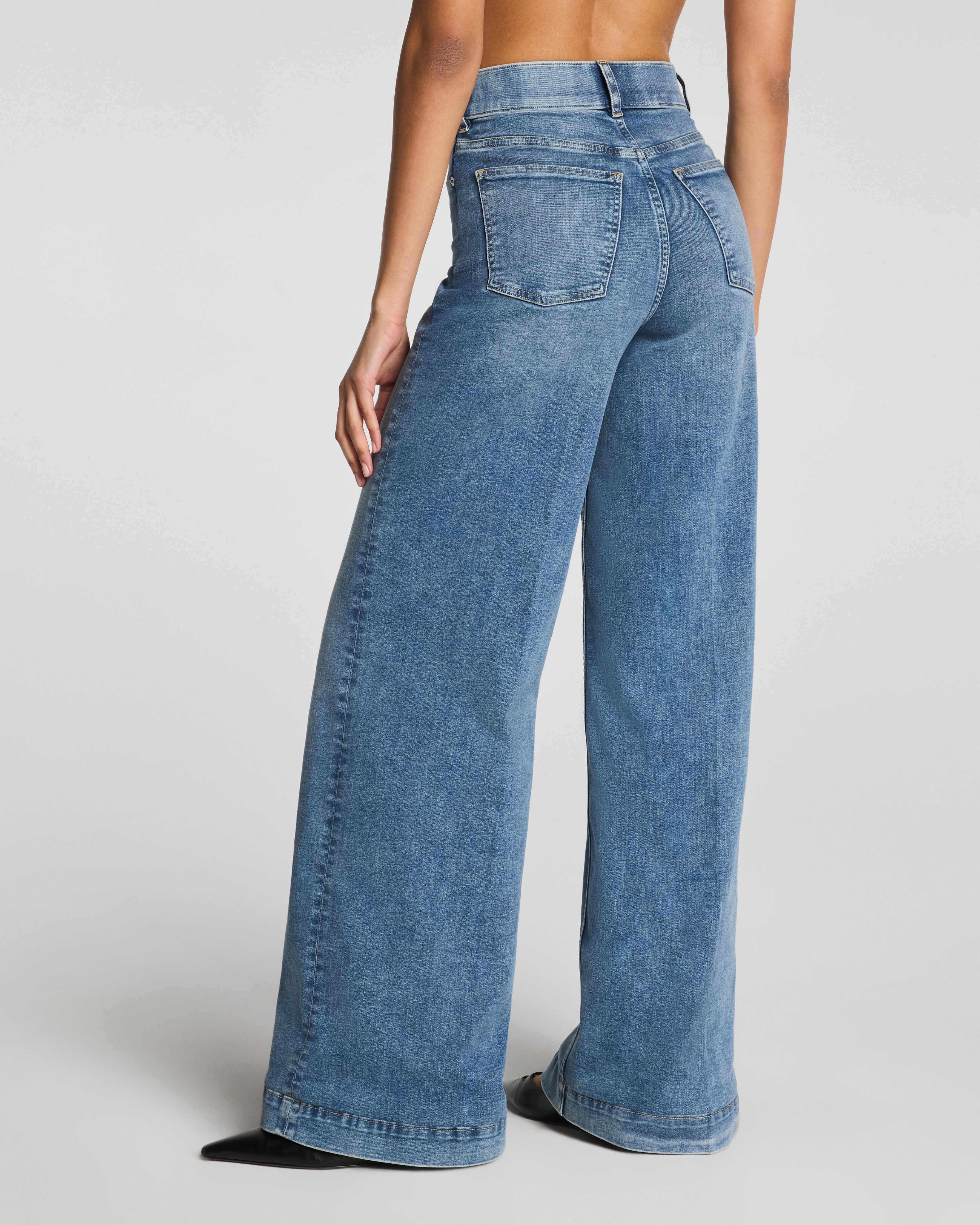 SPANXshape™ EveryWear Wide Leg Jeans | Antique Indigo