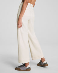 SPANXshape™ Authentic 360 Cropped Wide Leg Jeans with Patch Pockets | Alabaster