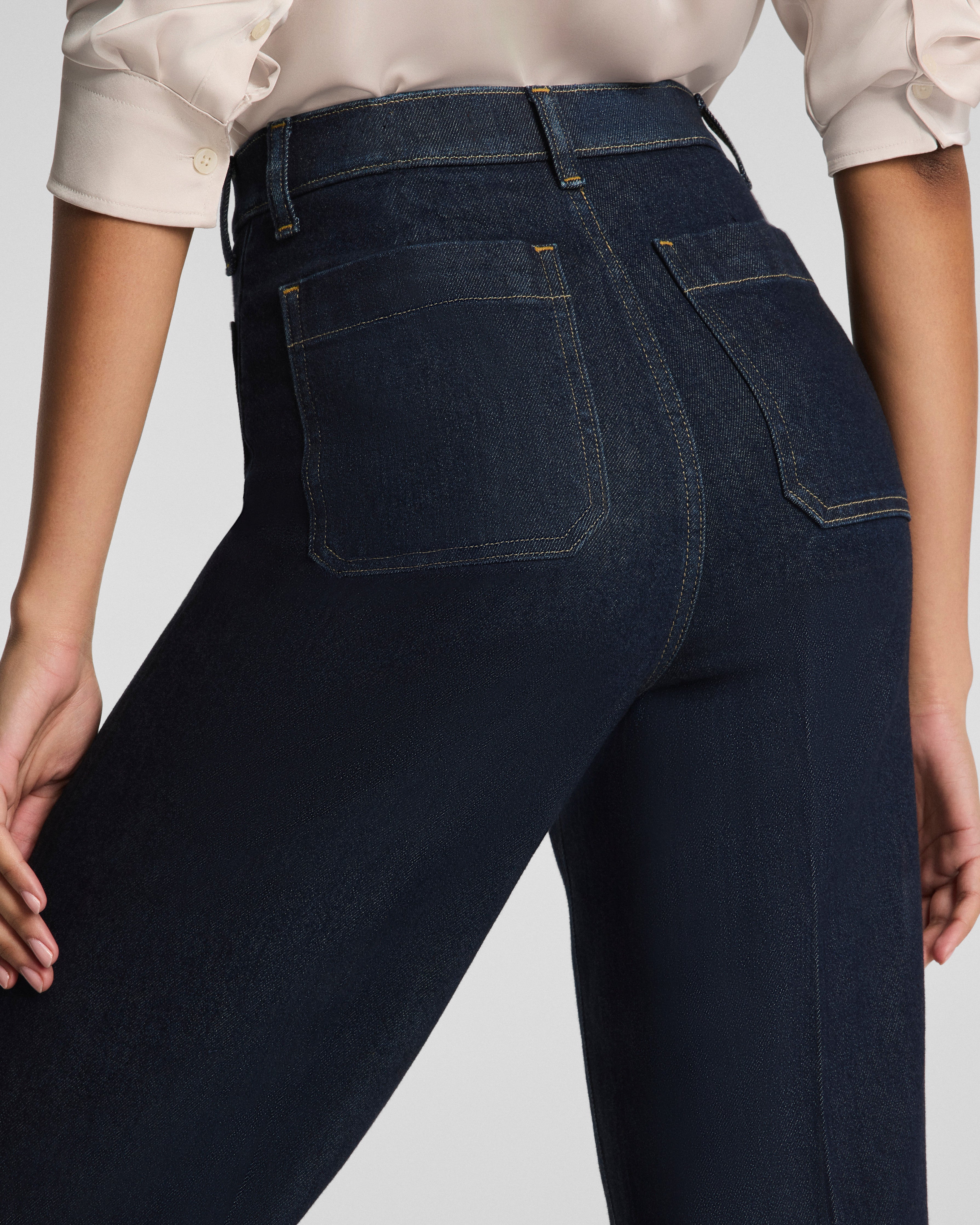 SPANXshape™ Authentic 360 Easy Flare Jeans with Patch Pockets | Marina