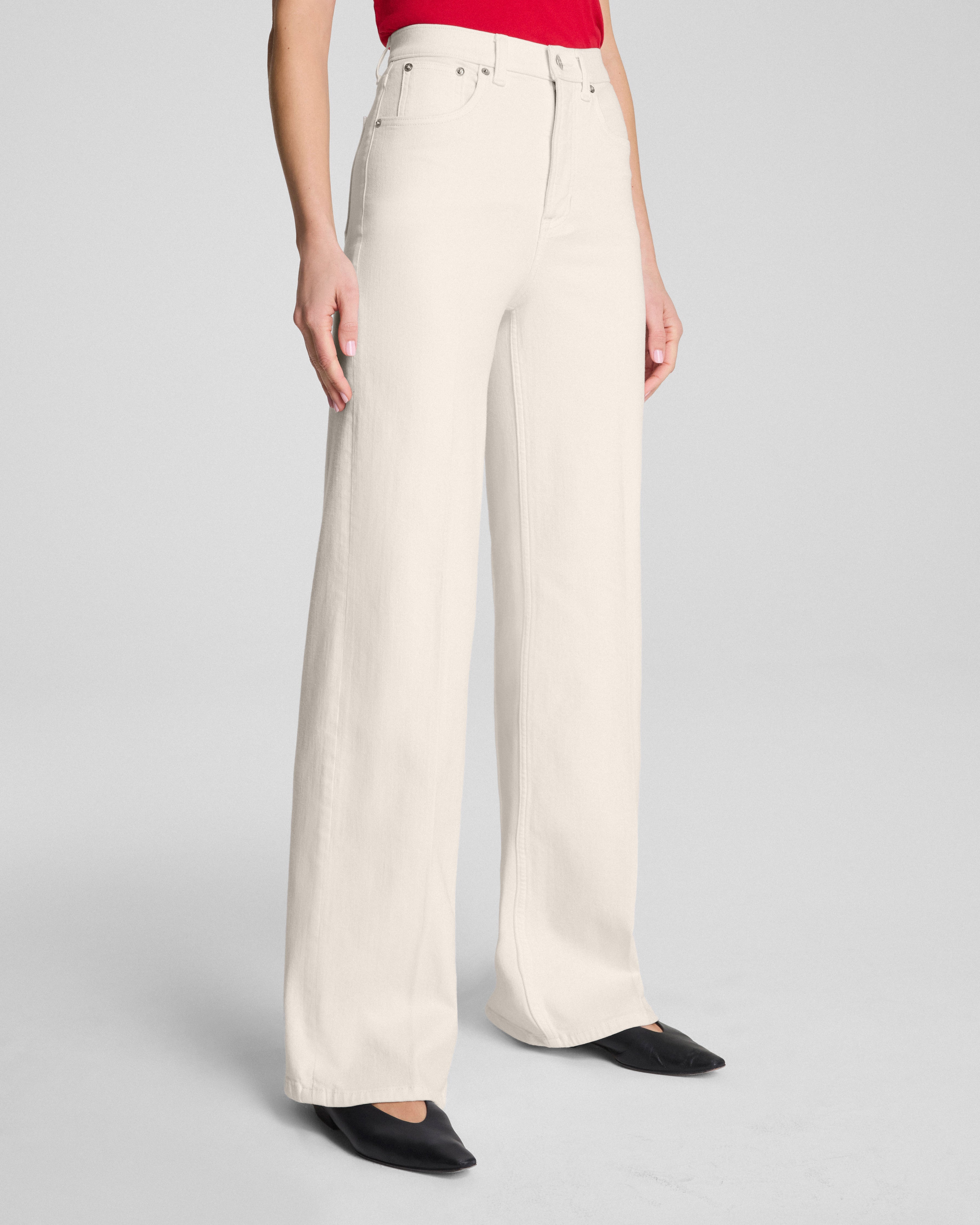 SPANXshape™ Authentic 360 Wide Leg Jeans | Alabaster