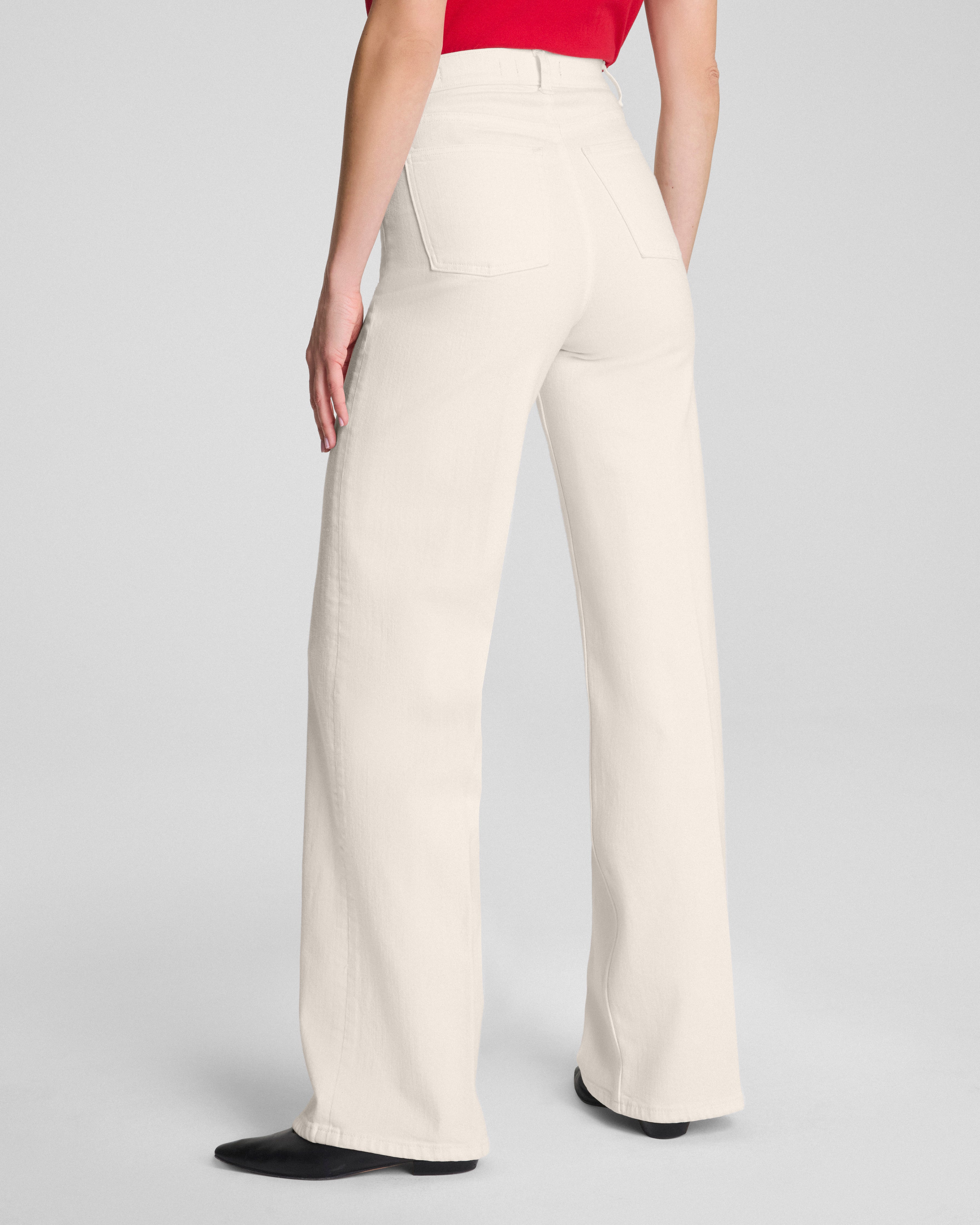 SPANXshape™ Authentic 360 Wide Leg Jeans | Alabaster
