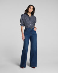 SPANXshape™ Authentic 360 Mid-Rise Wide Leg Jeans