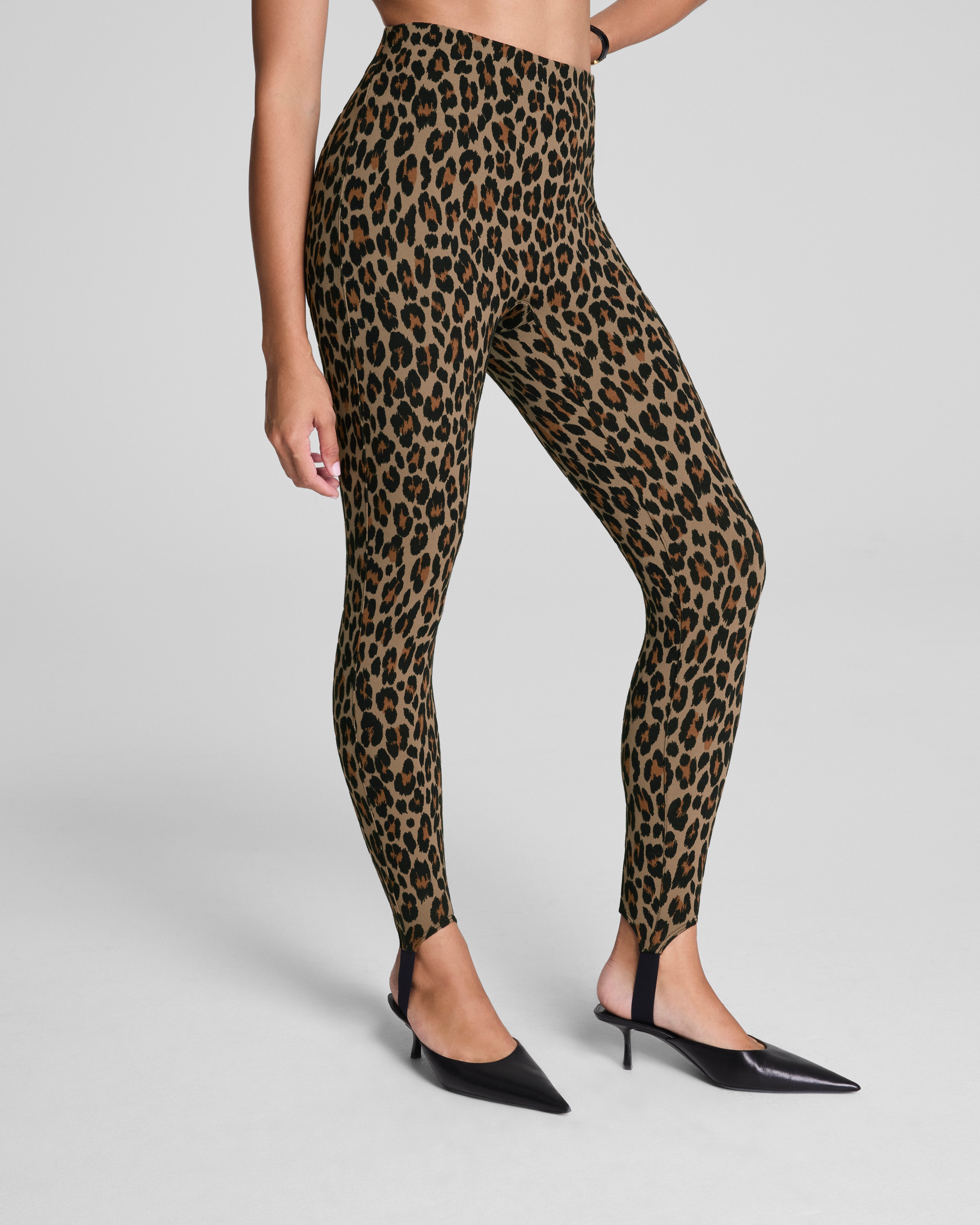 SPANXsupersmooth™ PerfectFit Ponte Stirrup Legging  Light Leopard Print