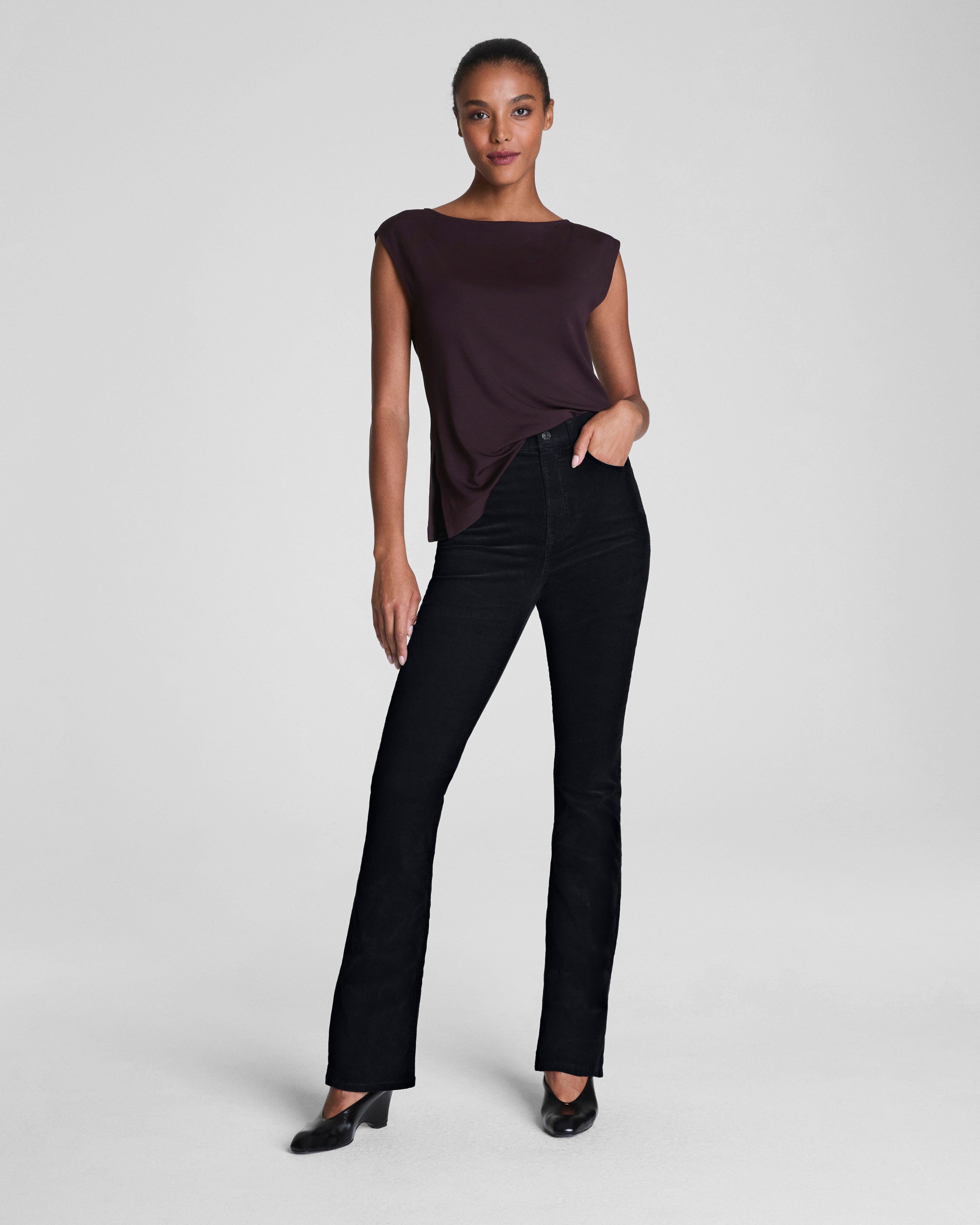 SPANXshape™ Authentic 360 Corduroy Micro Flare  Classic Black