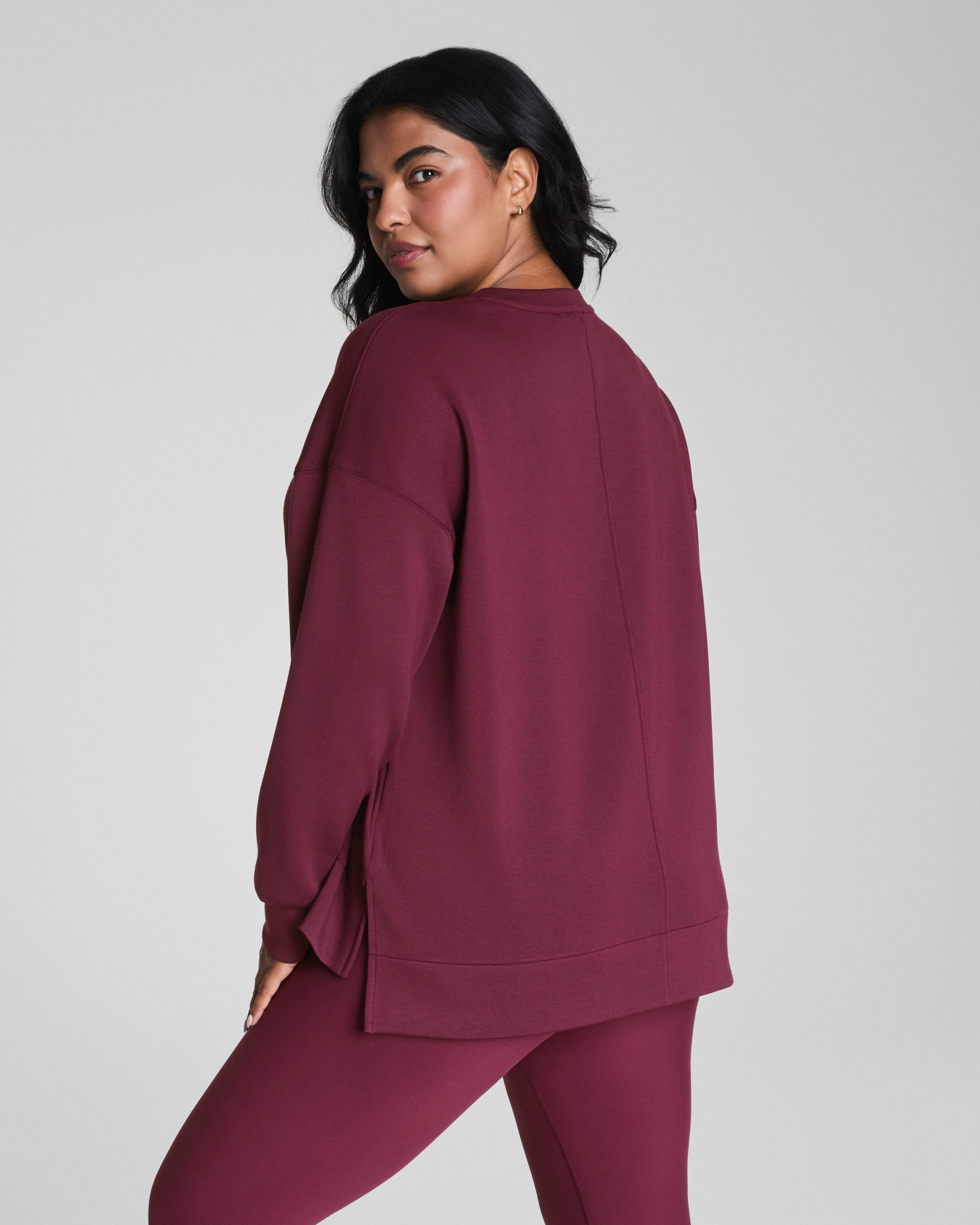 SPANX AirEssentials® Crewneck Tunic  Plum Berry
