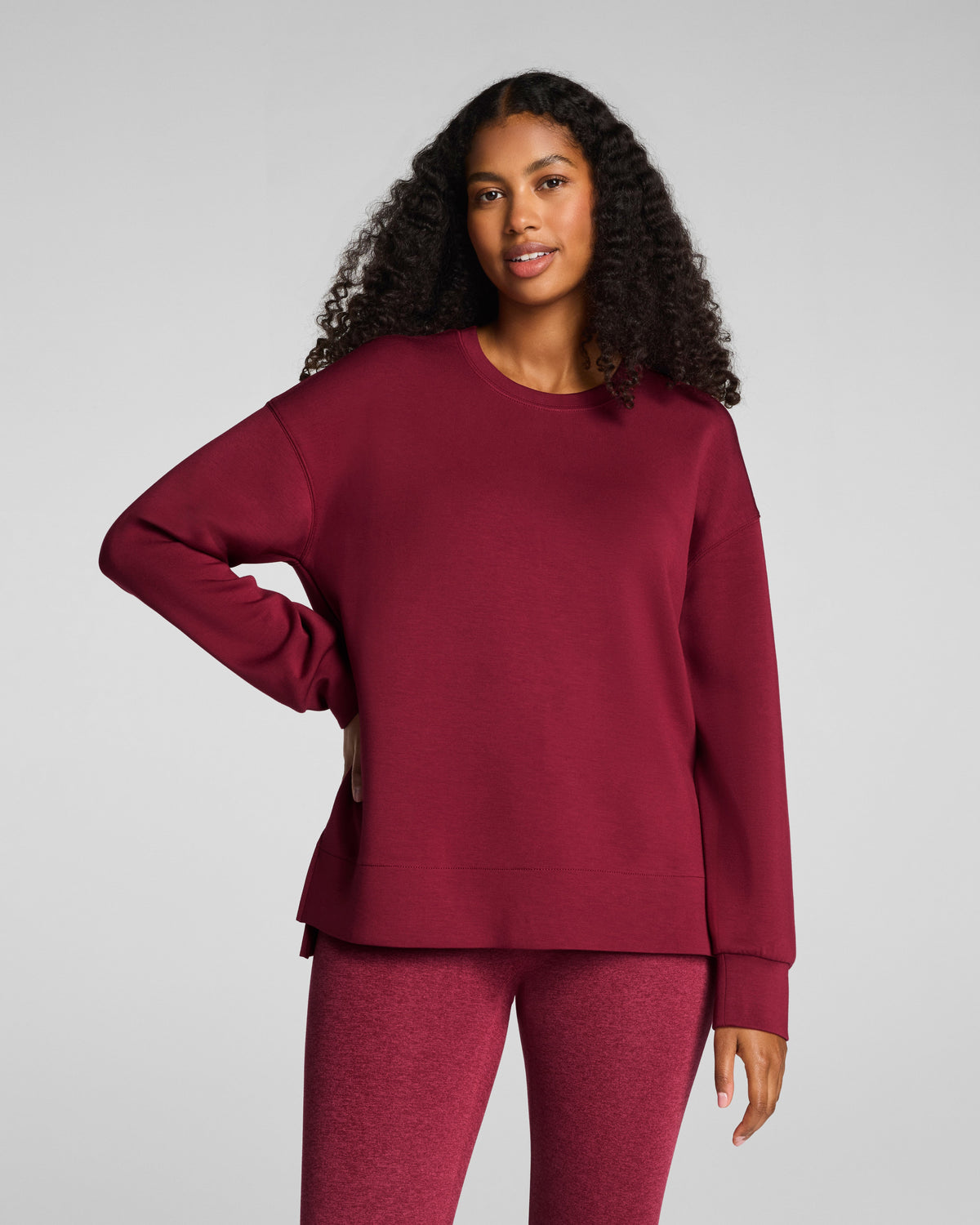 SPANX AirEssentials® Crewneck Tunic  Red Merlot
