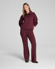 SPANX AirEssentials® Brushed Collared Long Sleeve Top  Cassis Heather