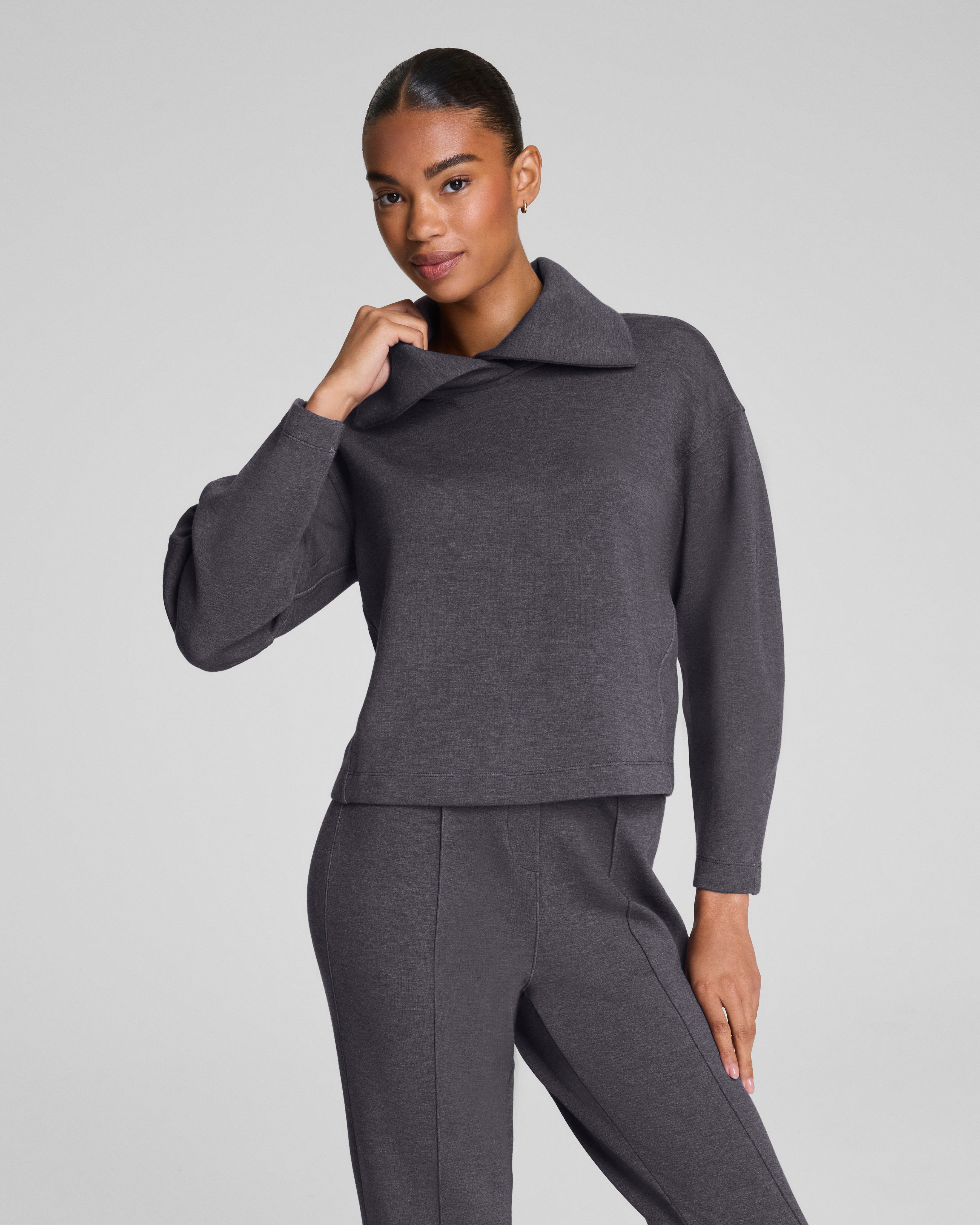 SPANX AirEssentials® Brushed Collared Long Sleeve Top