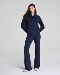 SPANX AirEssentials® Brushed Collared Long Sleeve Top  Timeless Navy Heather