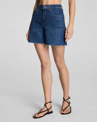 SPANXshape™ Authentic 360 Raw Hem Jean Short, 5" | Adriatic Blue