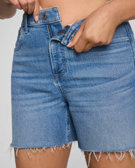 SPANXshape™ Authentic 360 Raw Hem Jean Short, 5" | Elysian