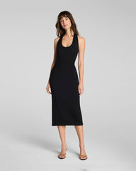 SPANXshape™ Ponte Halter Midi Dress | Classic Black