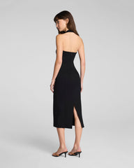SPANXshape™ Ponte Halter Midi Dress | Classic Black