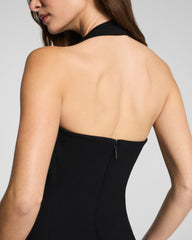SPANXshape™ Ponte Halter Midi Dress | Classic Black