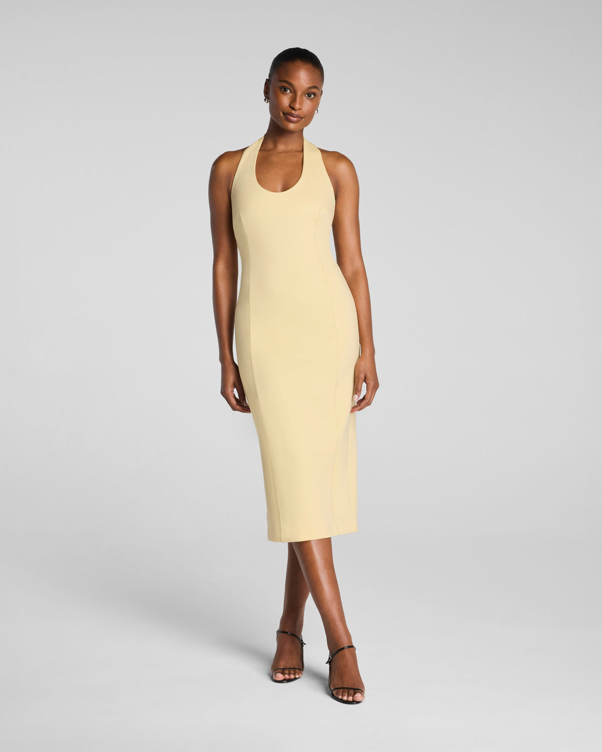 SPANXshape™ Ponte Halter Midi Dress | Sunbeam